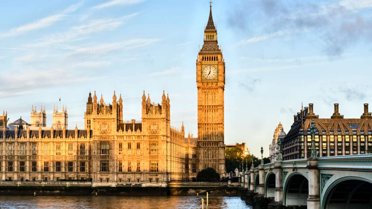 54876,Sunrise shining on Big Ben, London, United Kingdom