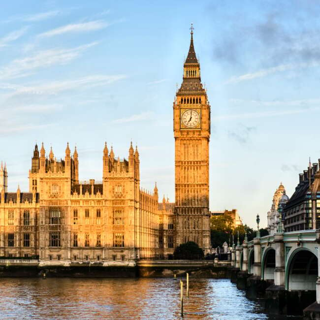 54876,Sunrise shining on Big Ben, London, United Kingdom